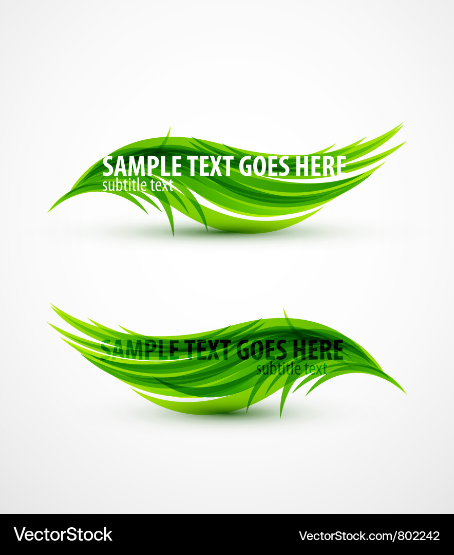 Dynamic Flow Wave Text vector image