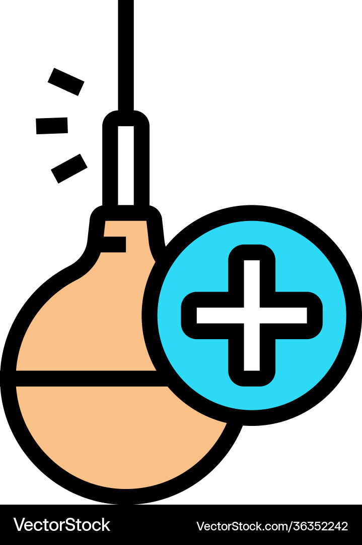 Enema tool color icon Vector Image