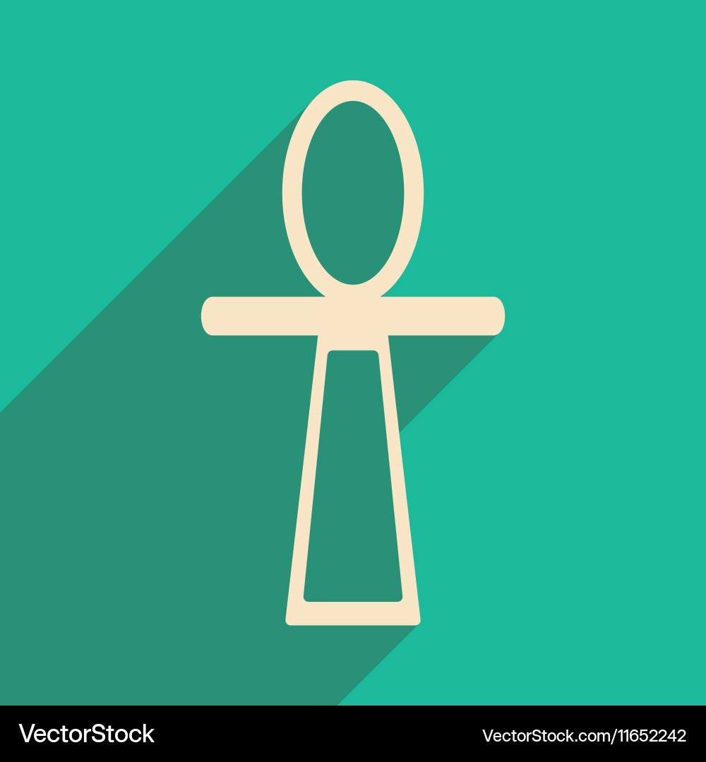 Flat with shadow icon and mobile application vector image