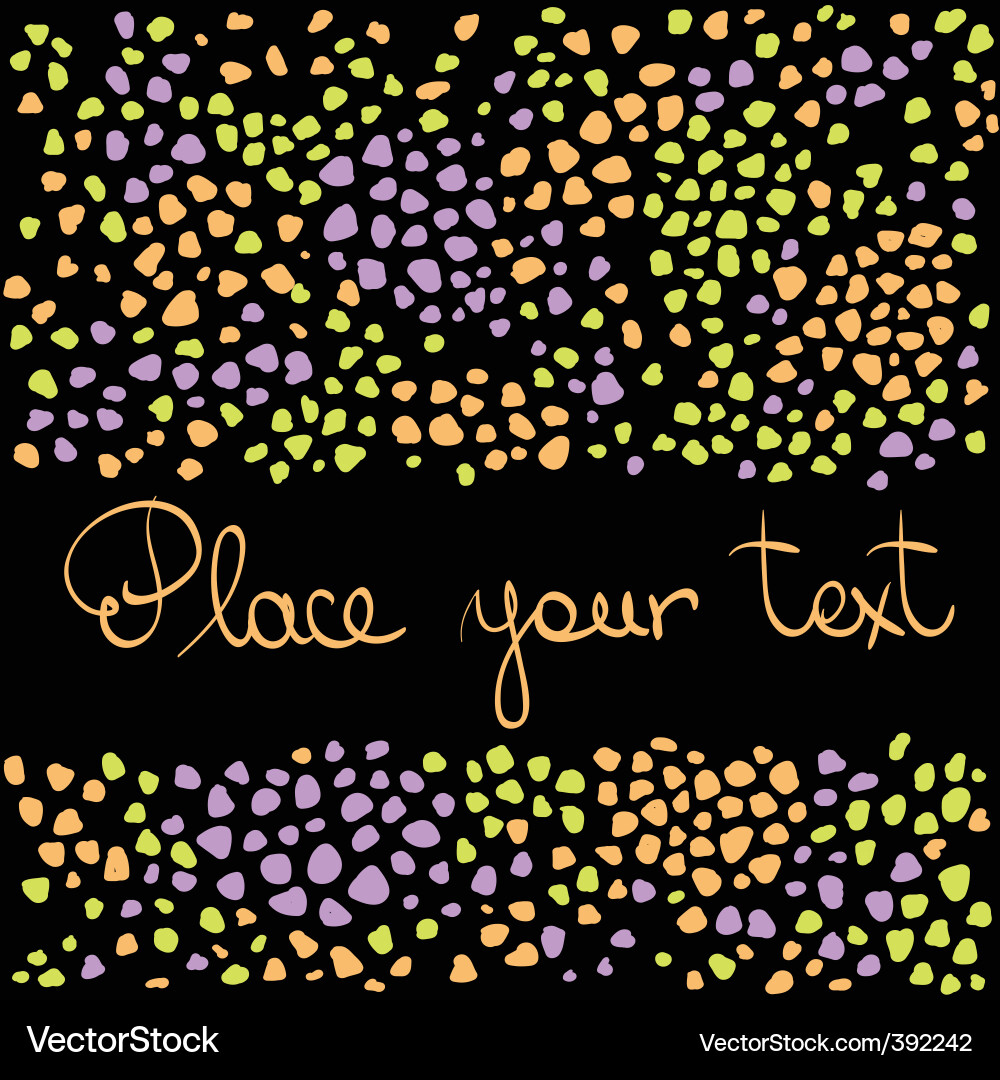 Frame and text vector image