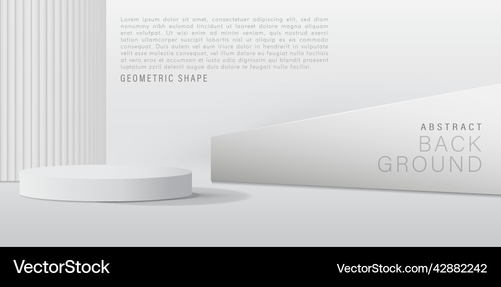 Grayscale Stage Backdrop Vector Image
