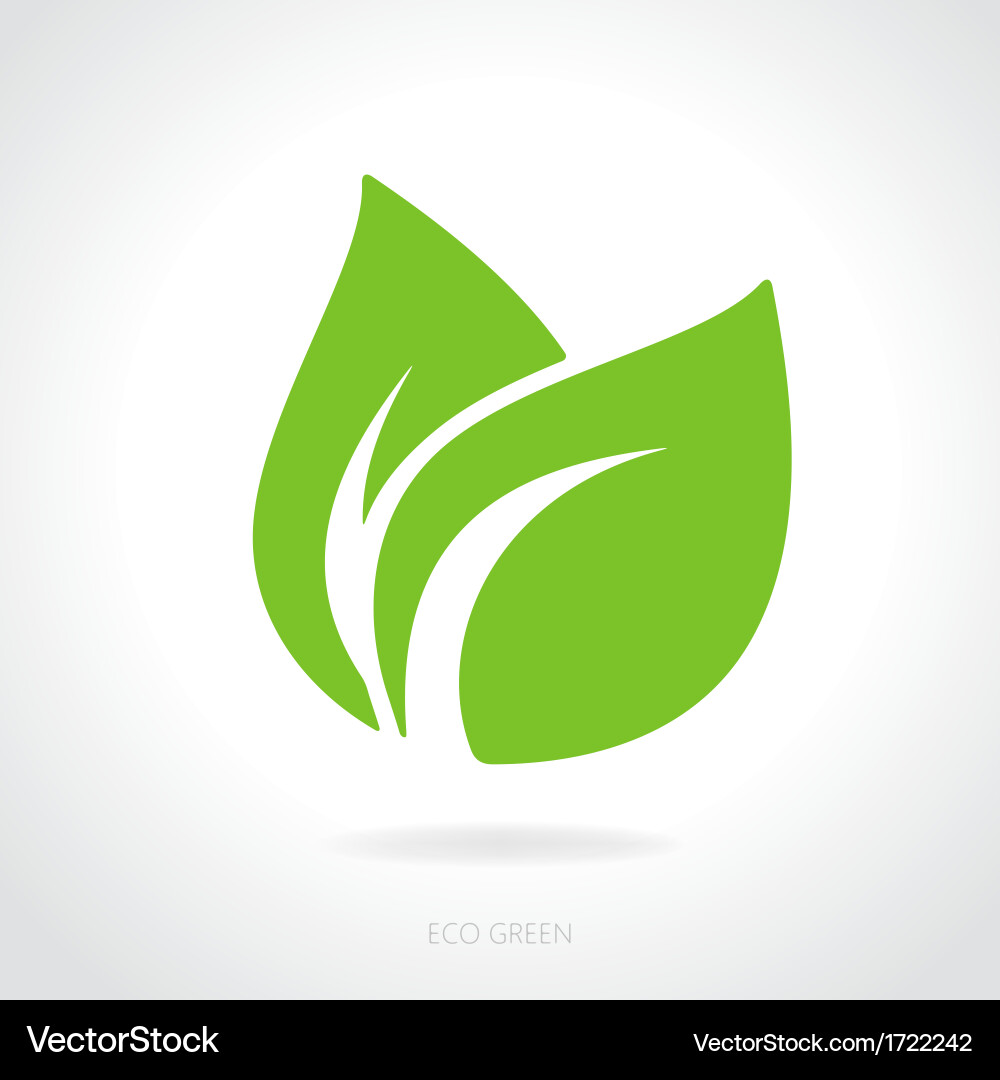 Green Leaf Concept Royalty Free Vector Image - VectorStock