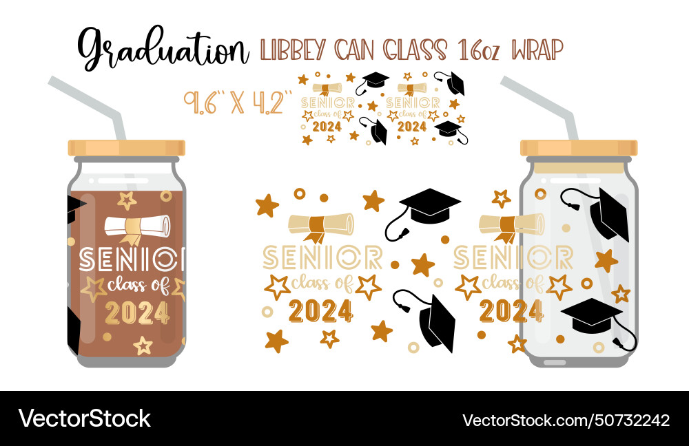 Printable full wrap for libby class can a pattern Printable full wrap for libby class can a pattern vector image