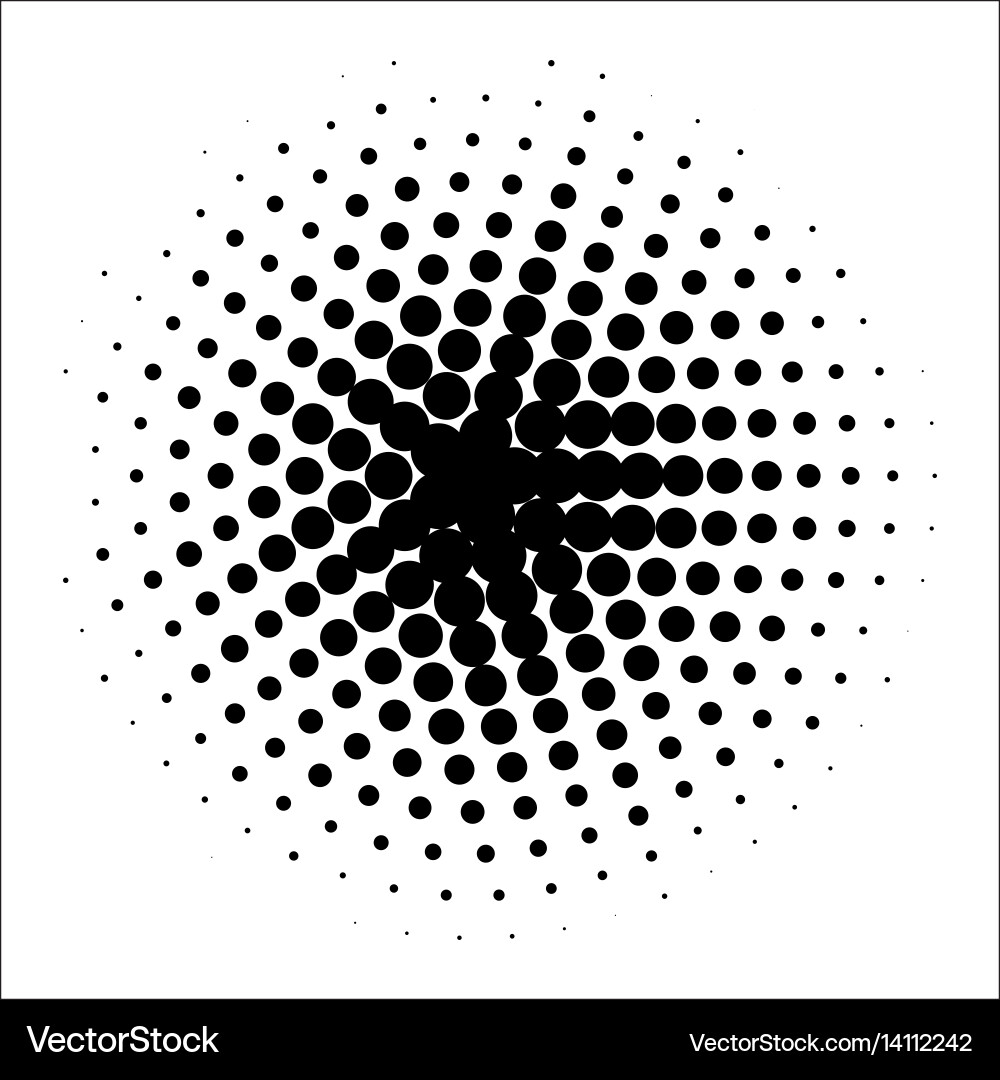 Retro style dotwork background abstract vector image