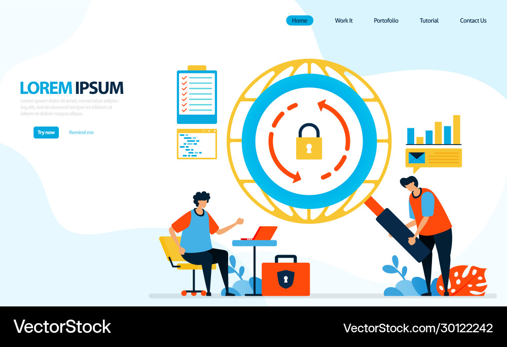 Security checks on internet networks reload icon Vector Image