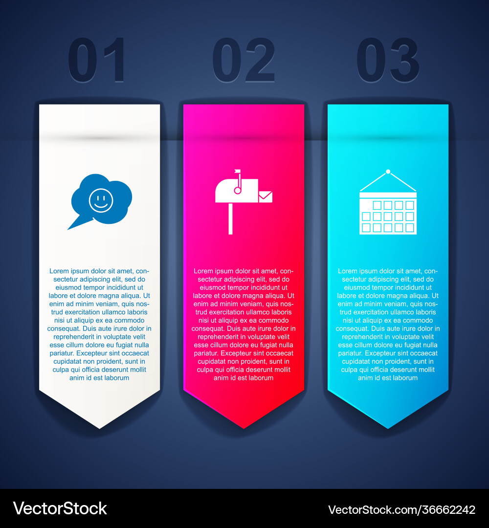 Set speech bubble with smile face open mail box Set speech bubble with smile face open mail box Vector Image