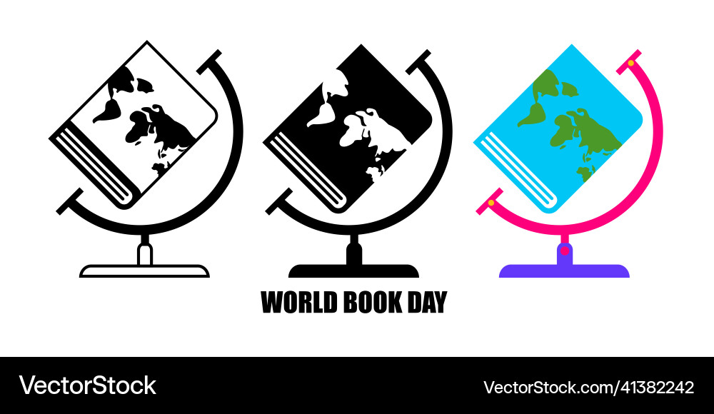 Weltbuch und Copyright-Tag Logo-Ikone flach Weltbuch und Copyright-Tag Logo-Ikone flach vektorbild