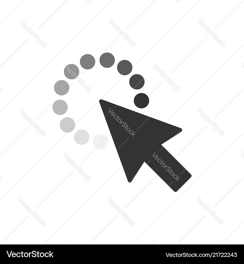 Computer mouse cursor icon in flat style arrow Computer mouse cursor icon in flat style arrow vector image