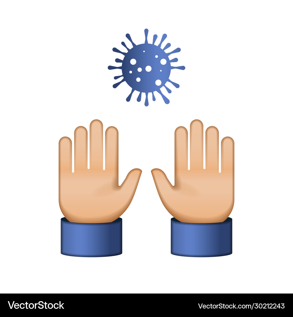Do not touch me virus novel coronavirus 2019-ncov Do not touch me virus novel coronavirus 2019-ncov vector image