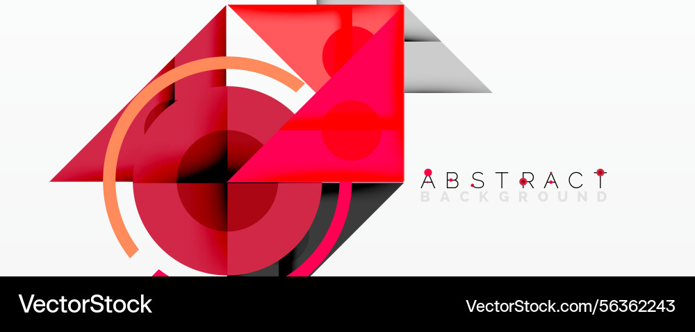 Geometric shapes overlap creating dynamic Geometric shapes overlap creating dynamic vector image