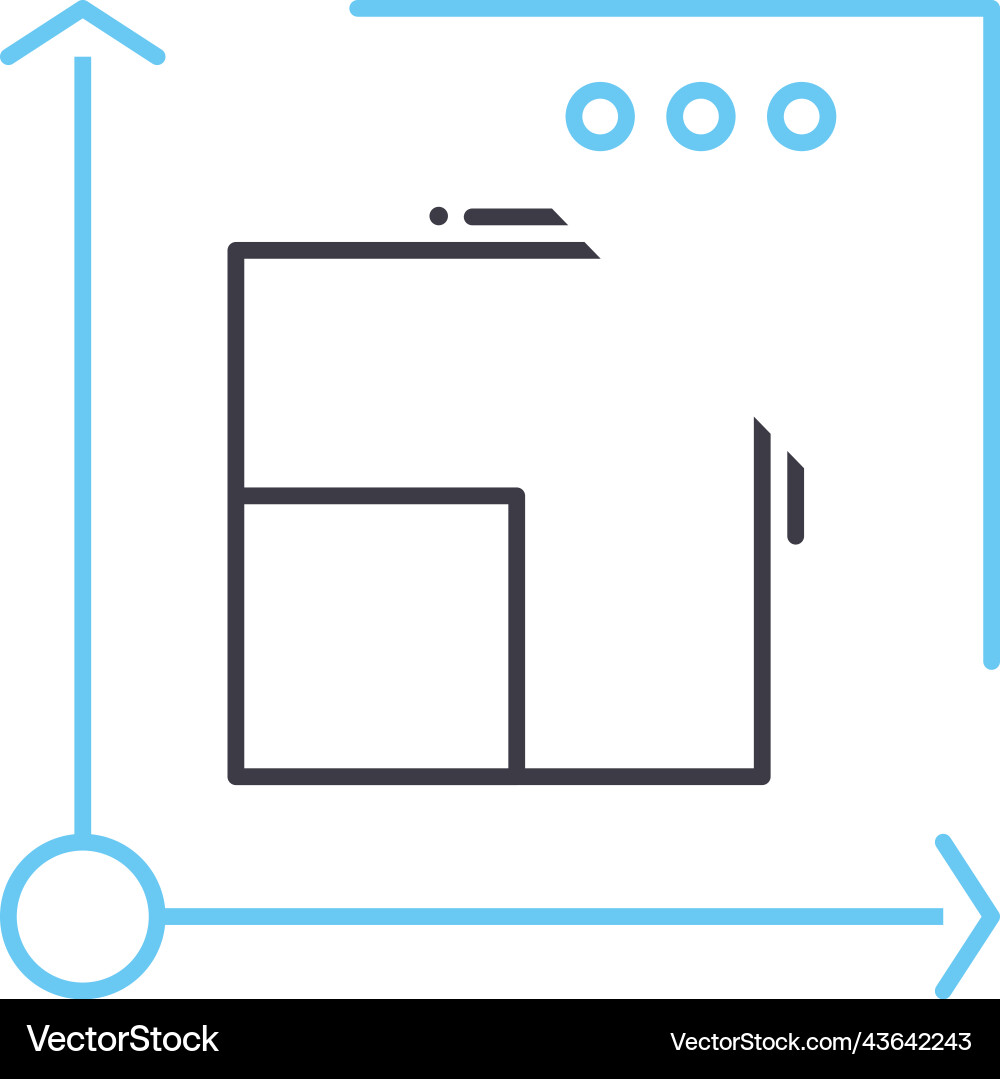 Scalable system line icon outline symbol Vector Image