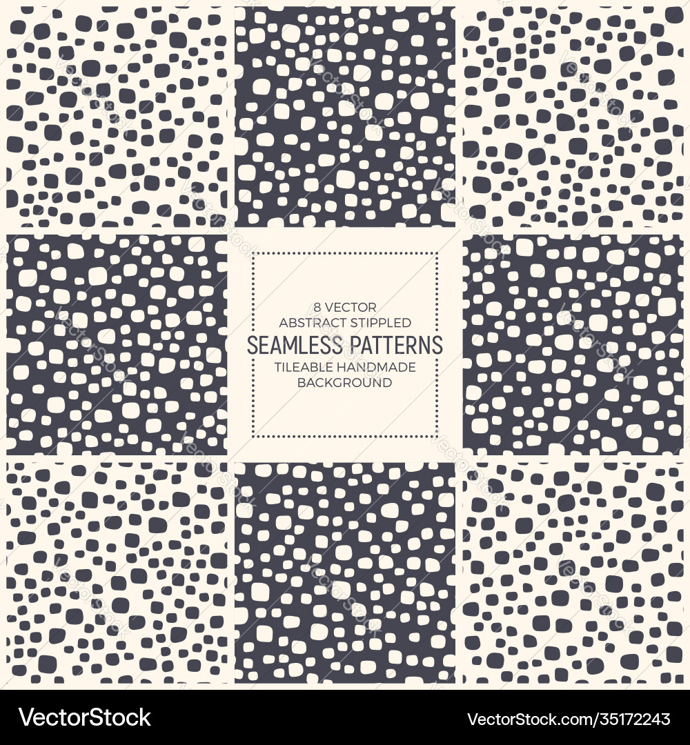 Scandinavian Stippled Dots Pattern Vector Image