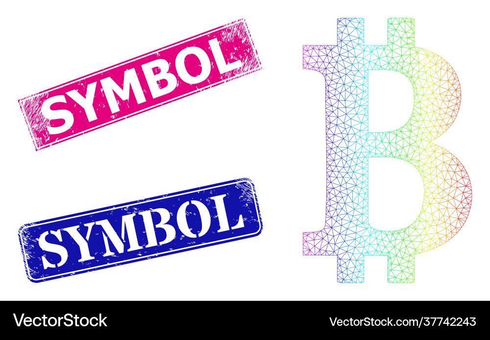 Scratched symbol stamps and spectral net gradient Scratched symbol stamps and spectral net gradient vector image