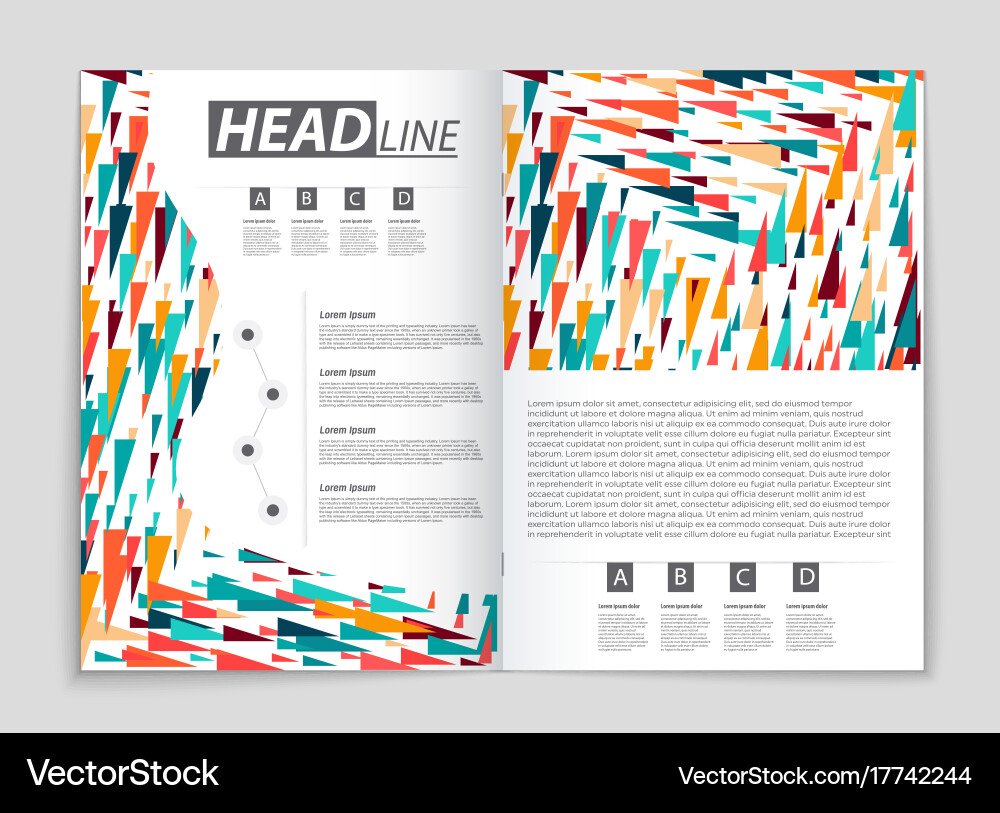 Abstract layout background set for art Vector Image
