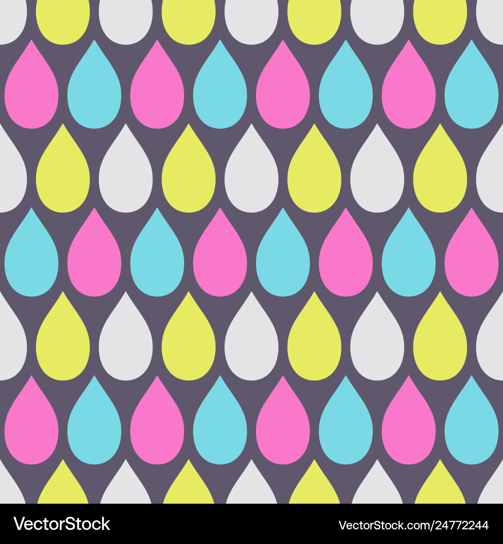 Abstract seamless pattern color drops Abstract seamless pattern color drops vector image