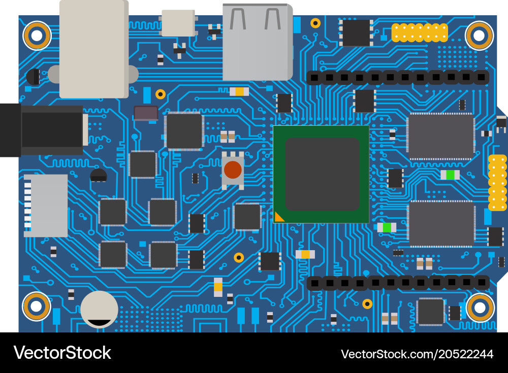 Arduino Mega Board Kit vector image