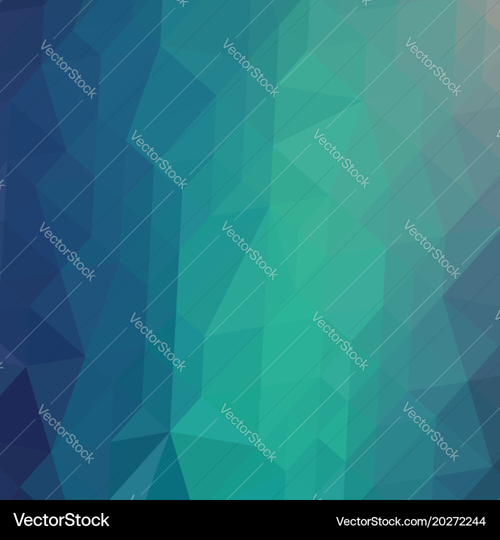 Blue Triangular Polygon Background vector image