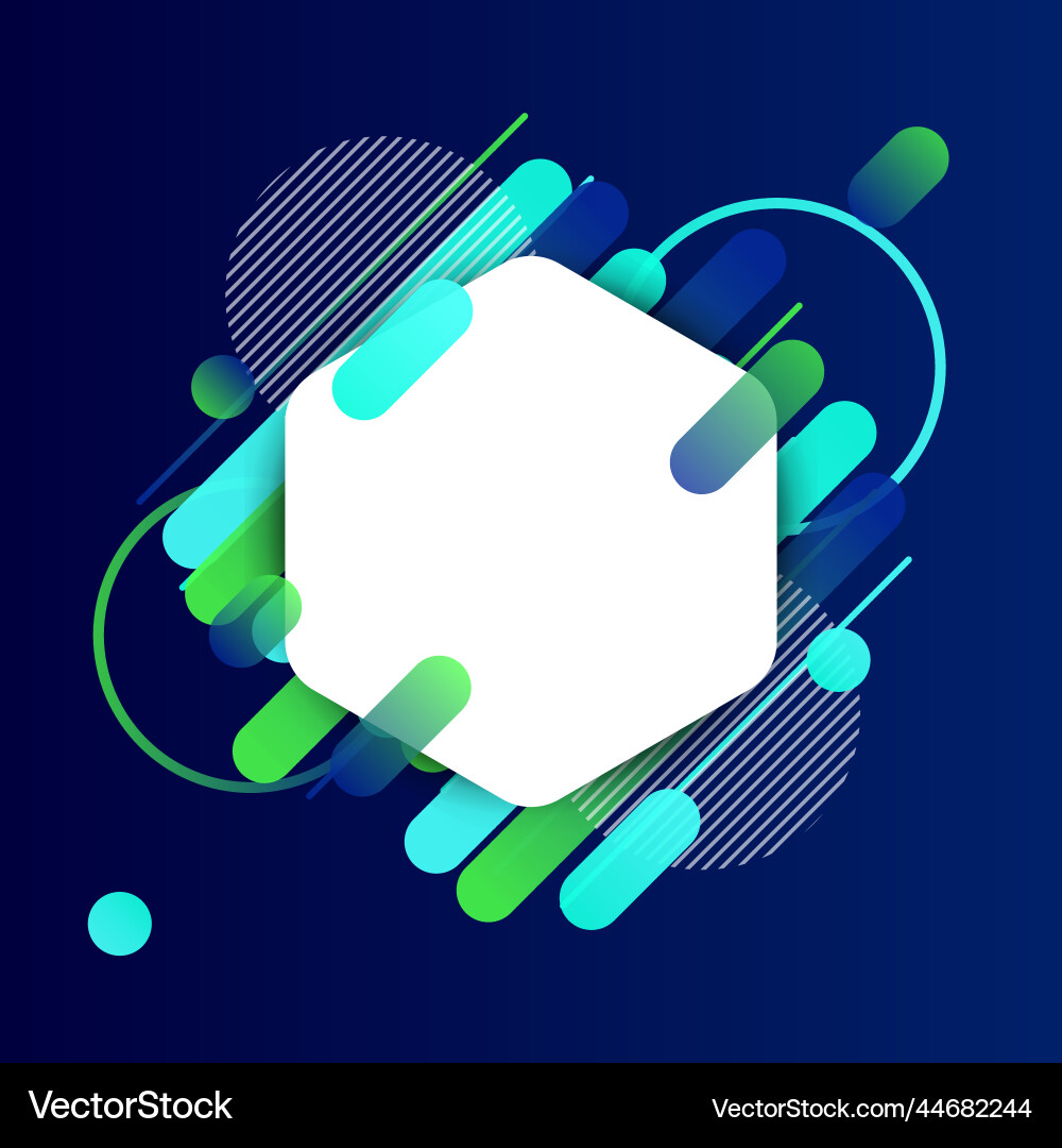 Creative rounded lines edge place for text Creative rounded lines edge place for text Vector Image