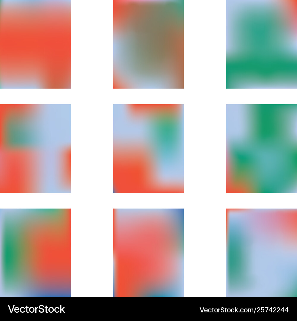 Gradient mesh painted in different colors vector image