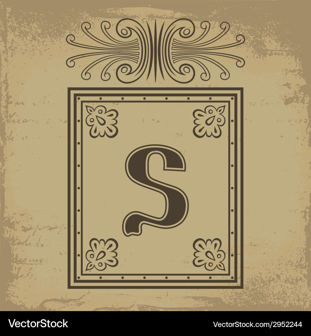 Letter s Royalty Free Vector Image - VectorStock