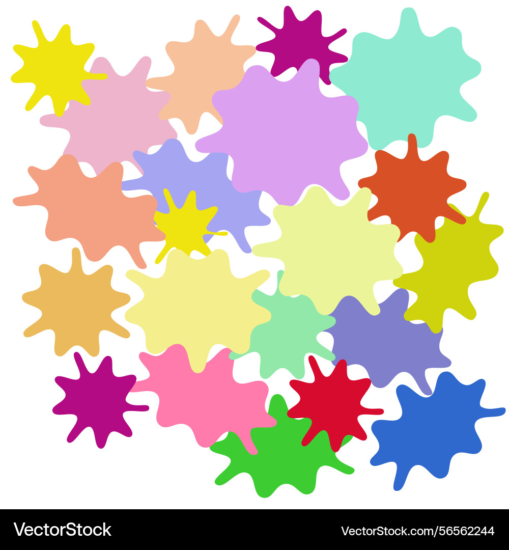 Multicolored shapeless blobs abstract Multicolored shapeless blobs abstract vector image