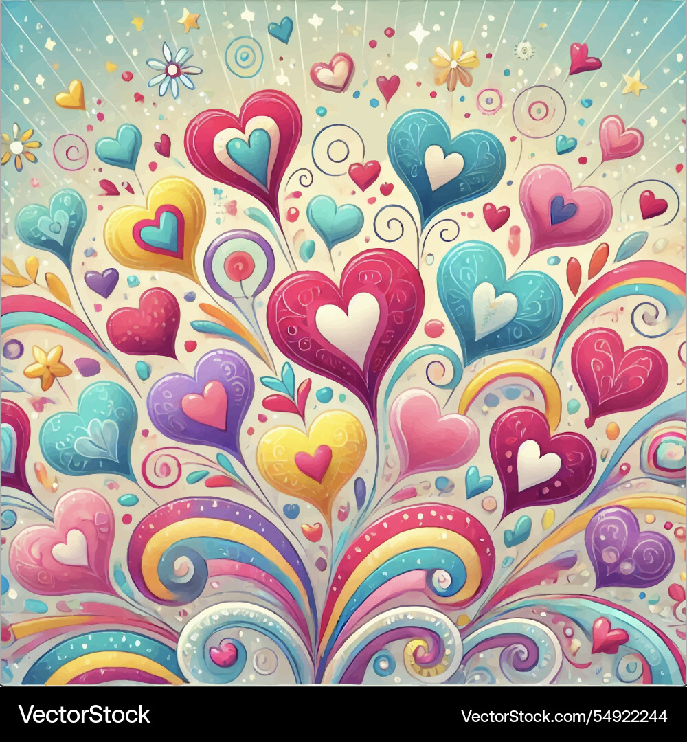 My heart explodes print design vector image
