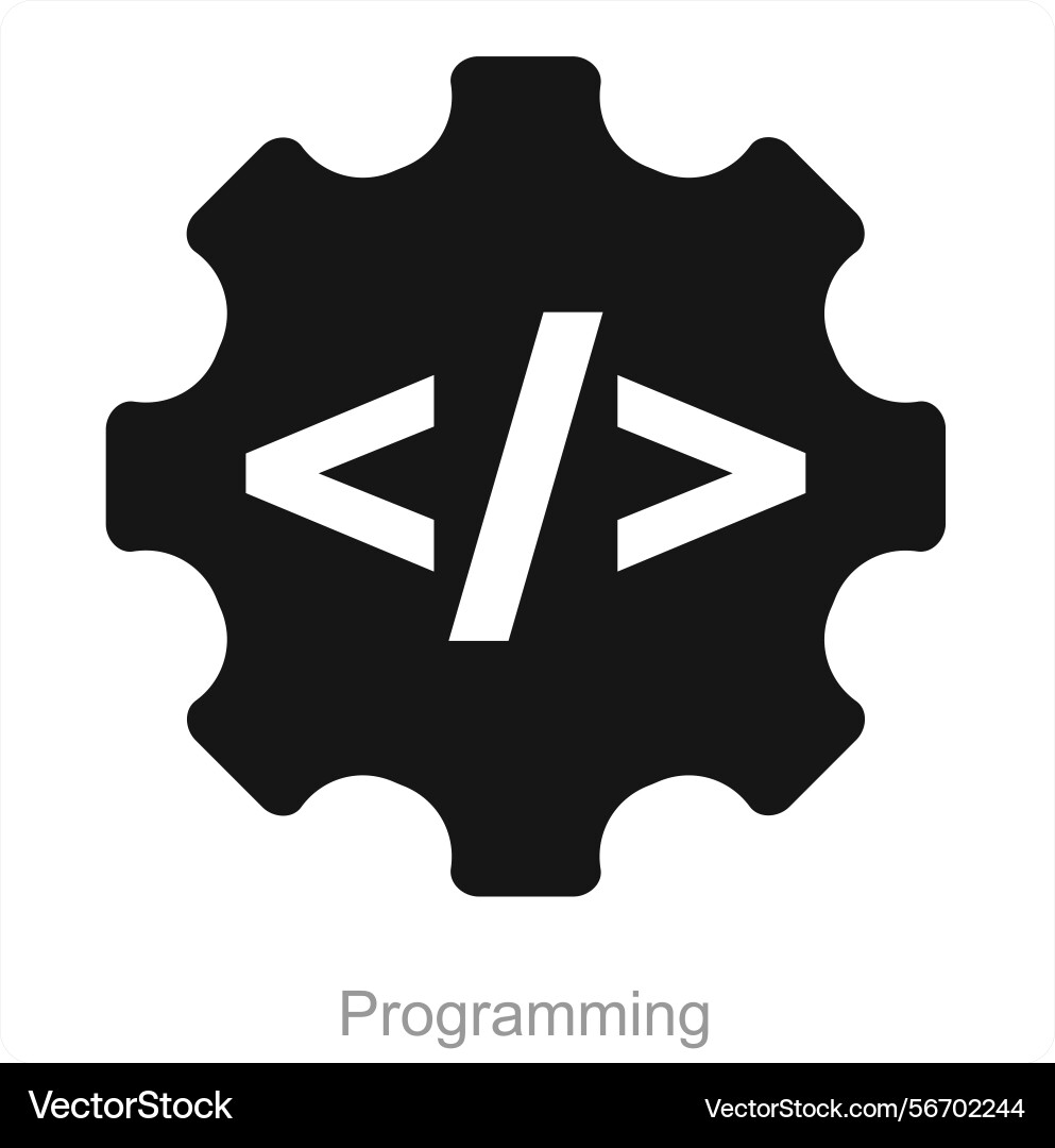 Programming and code icon concept vector image