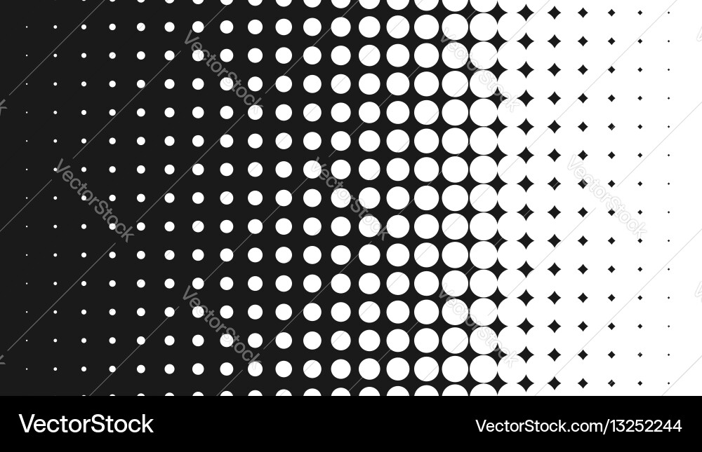 Retro Spot Halftone Pattern vector image