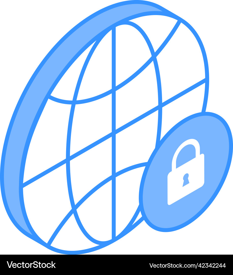 Secure browsing vector image