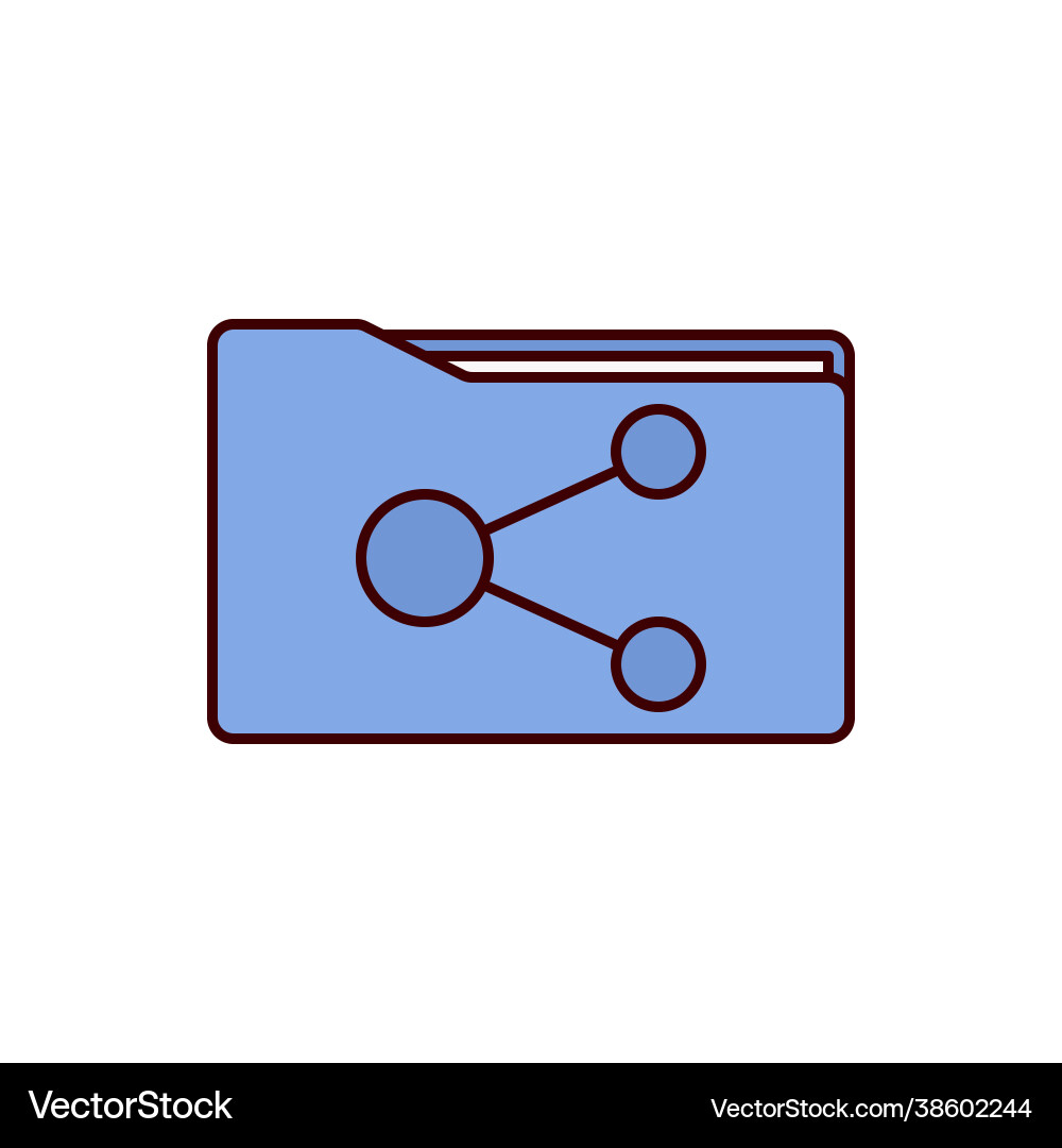 Share file icon folder Share file icon folder vector image
