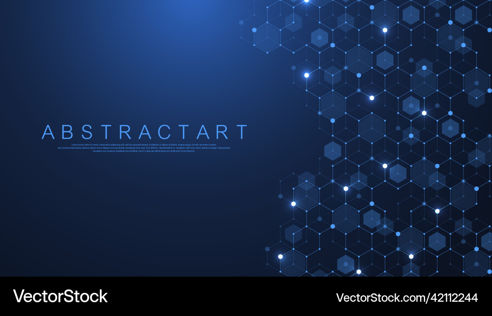 Tech Connection: Abstract Data Network vector image