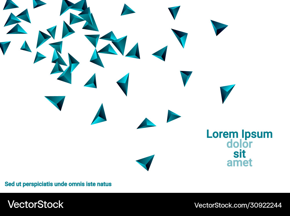 Triangular background vector image