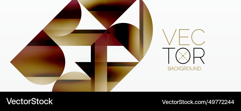 Vivid gradient triangles and circles on white Vivid gradient triangles and circles on white Vector Image