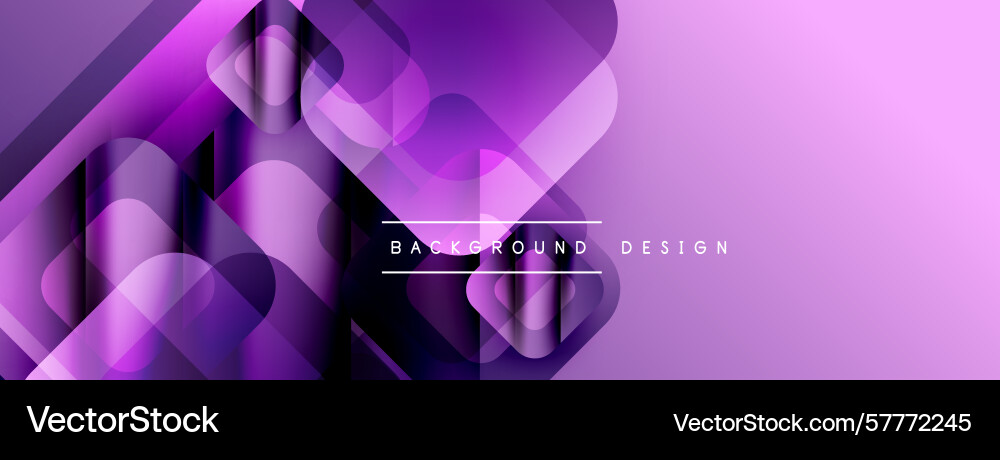 Abstract purple design features overlapping Vector Image