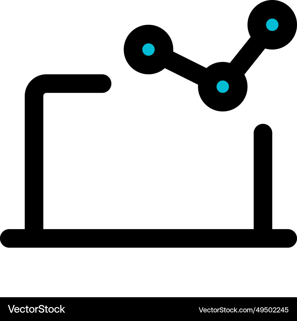 Presenting data clearly through graphical Vector Image