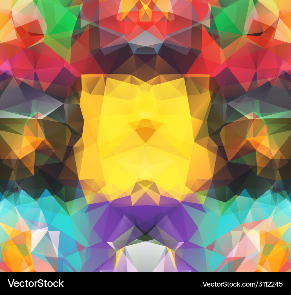 Triangle background pattern of geometric shapes vector image