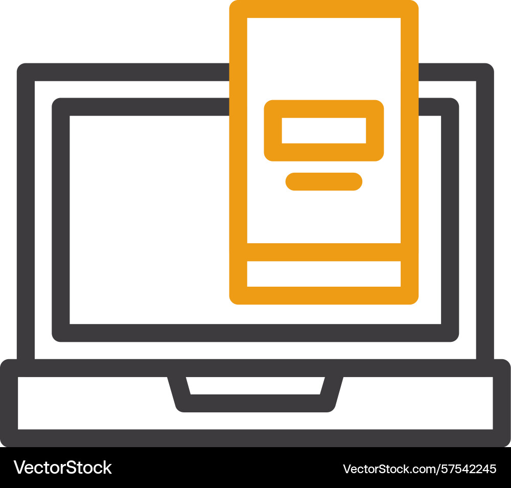 Two-factor authentication two color icon Vector Image