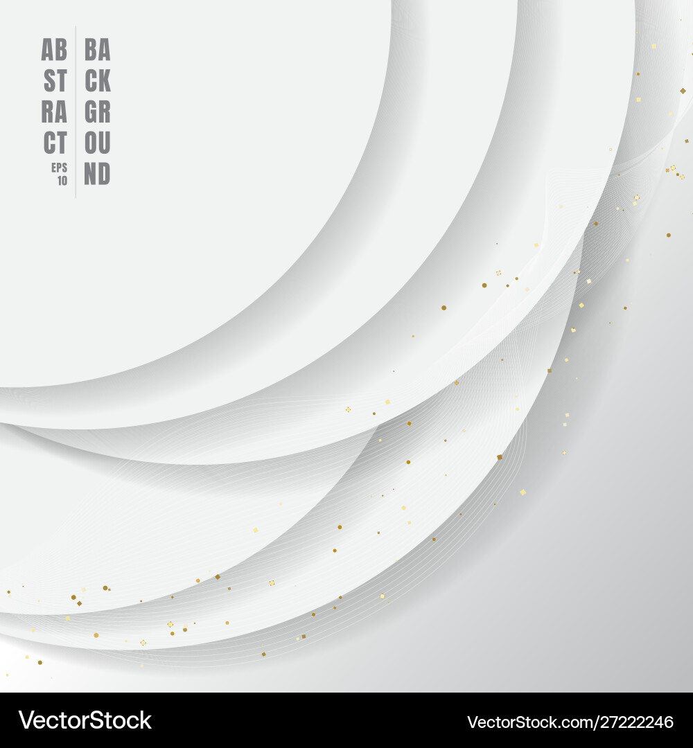 Abstract white circles overlapping with wave Abstract white circles overlapping with wave vector image