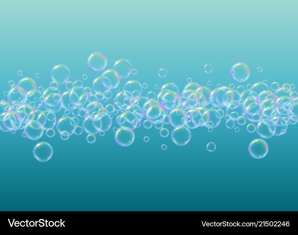 Bath foam on gradient background Bath foam on gradient background vector image