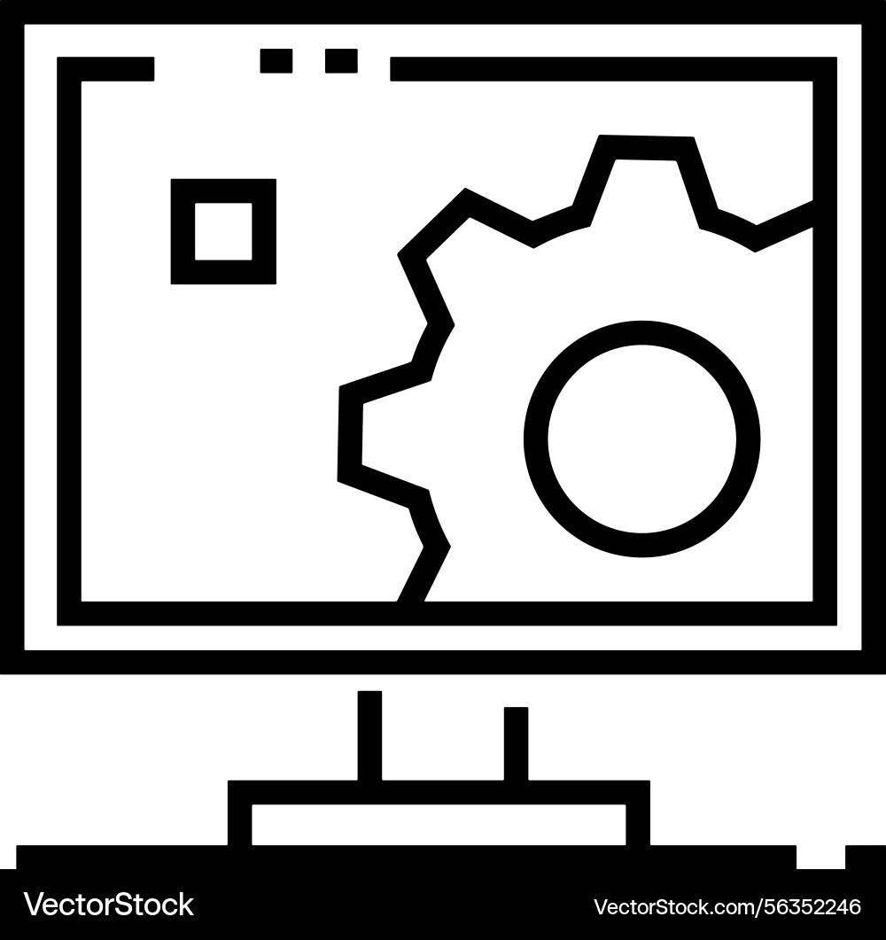 Computer icon symbol image Vector Image