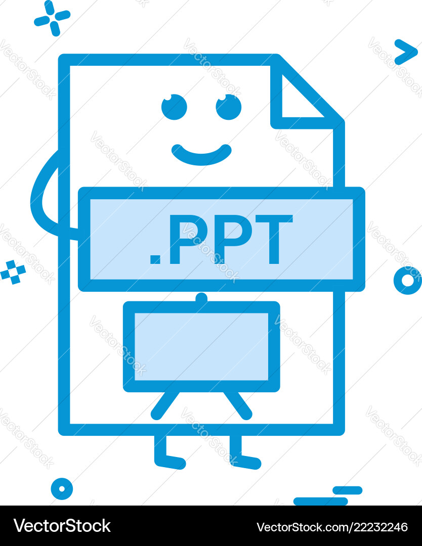 Computer pptt Datei Format Typ Icon Design Computer pptt Datei Format Typ Icon Design vektorbild