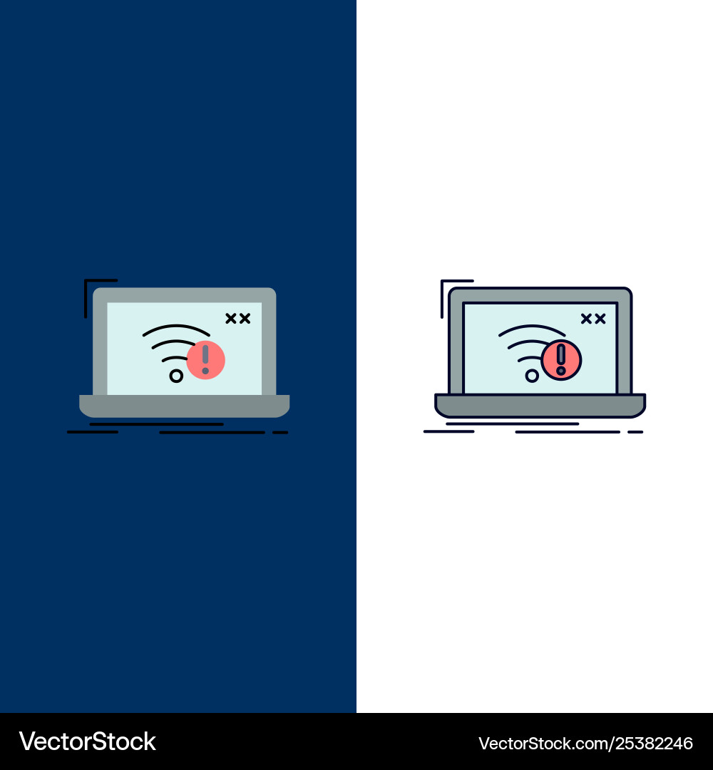 Connection error internet lost flat Connection error internet lost flat vector image