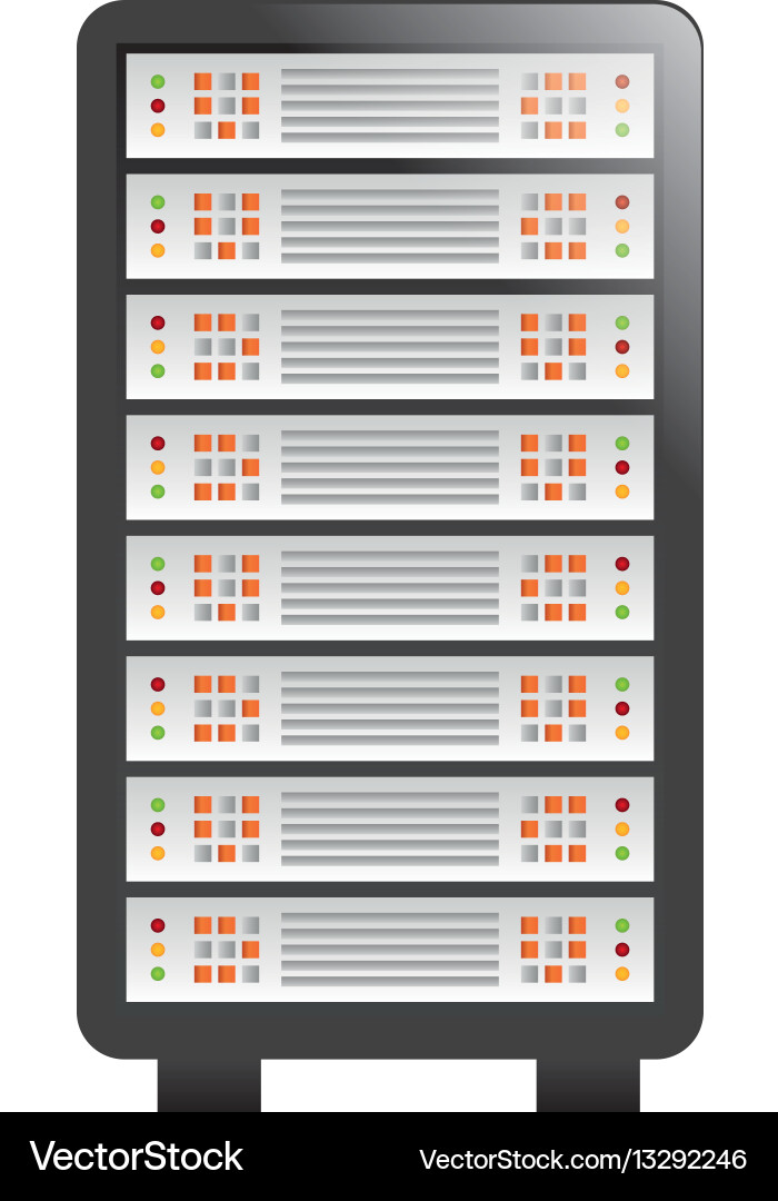 Database storage computer Vector Image