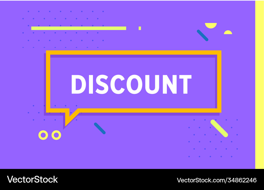 Discount in design banner template for web Discount in design banner template for web vector image