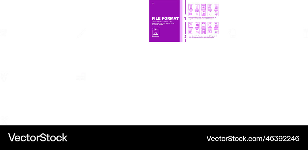File format document landing header File format document landing header vector image