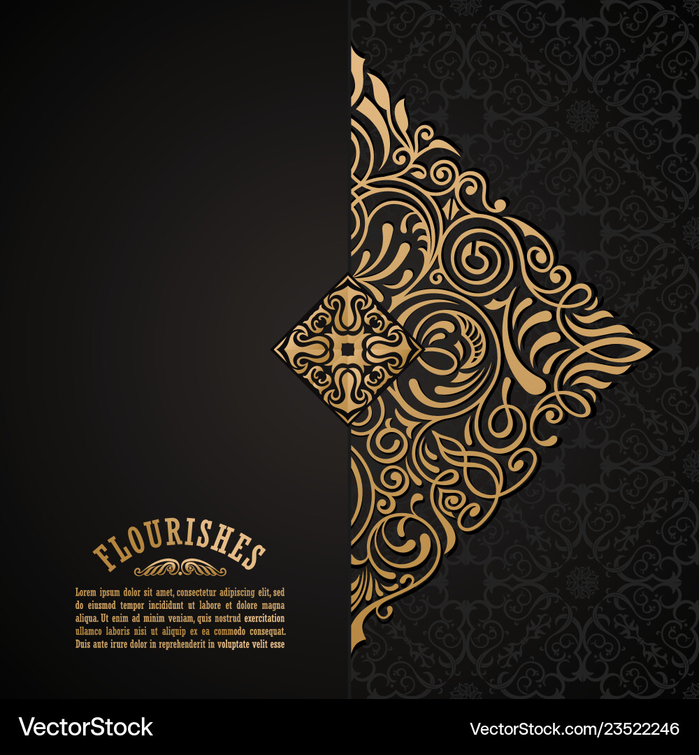 Golden Mandala Decorative Pattern Vector Image