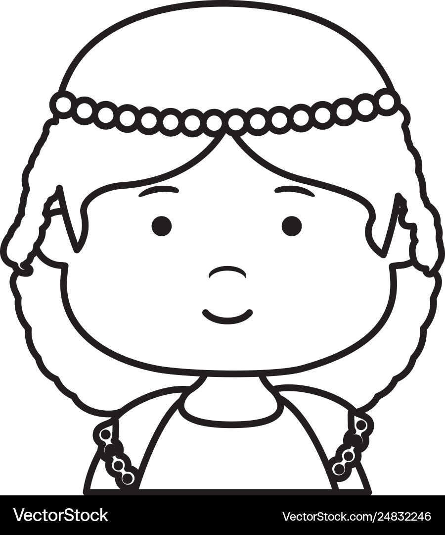 Little girl first communion character Little girl first communion character vector image