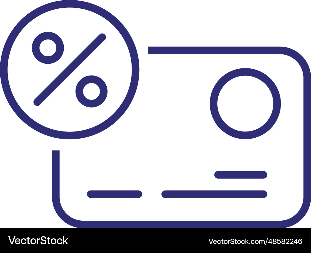 Loyalty program line icon Loyalty program line icon vector image