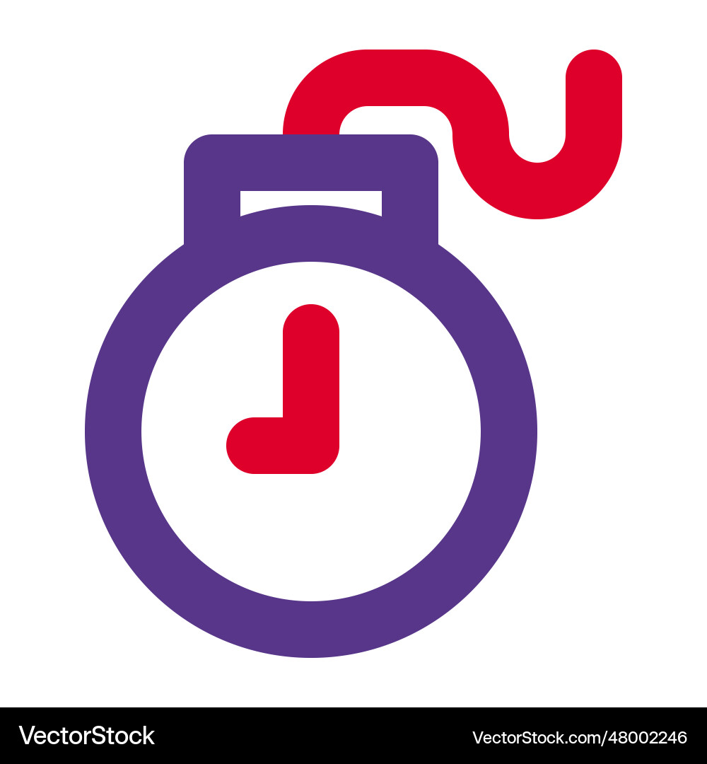 Network destruction with a program timer bomb Vector Image