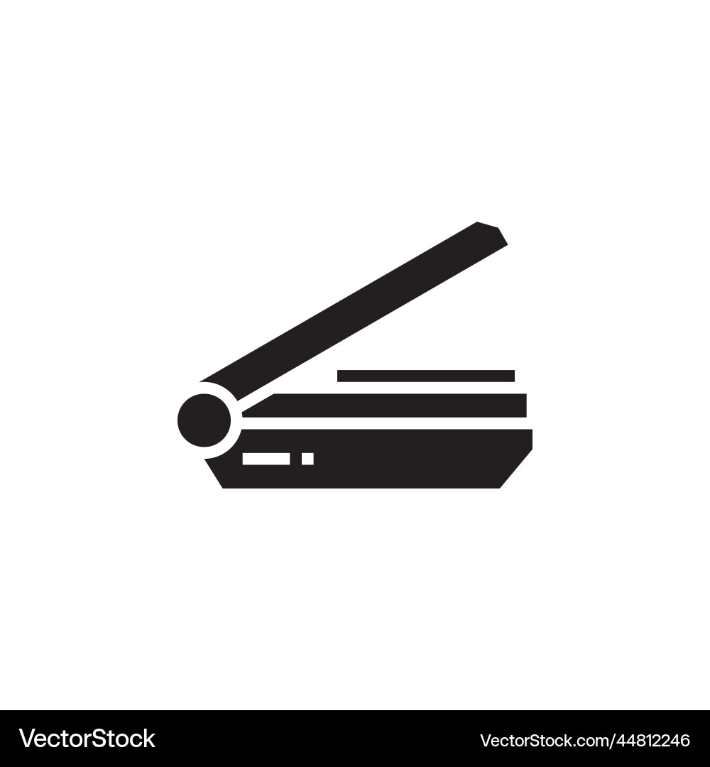 Scanner icon computer component solid style Scanner icon computer component solid style vector image